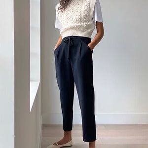 WILFRED CROP ALLANT PANT TIE FRONT SLATE BLUE US 6